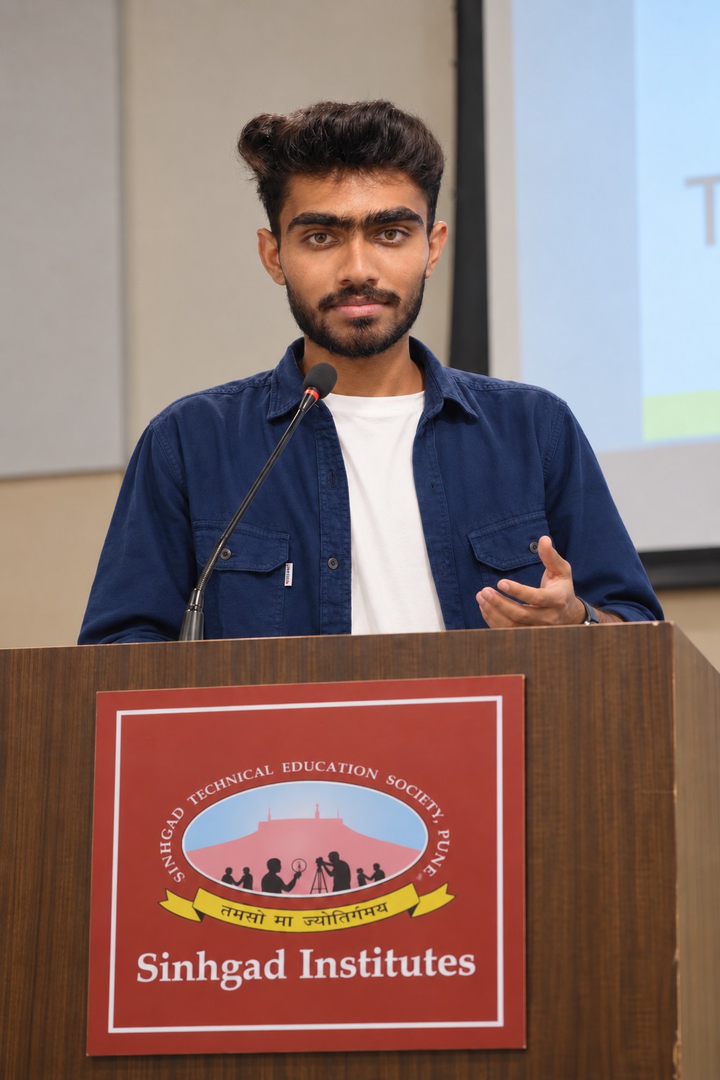 Vishal presenting