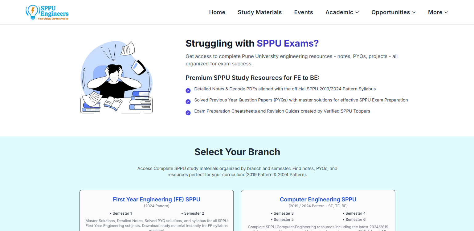 SPPU Engineers Screenshot 1