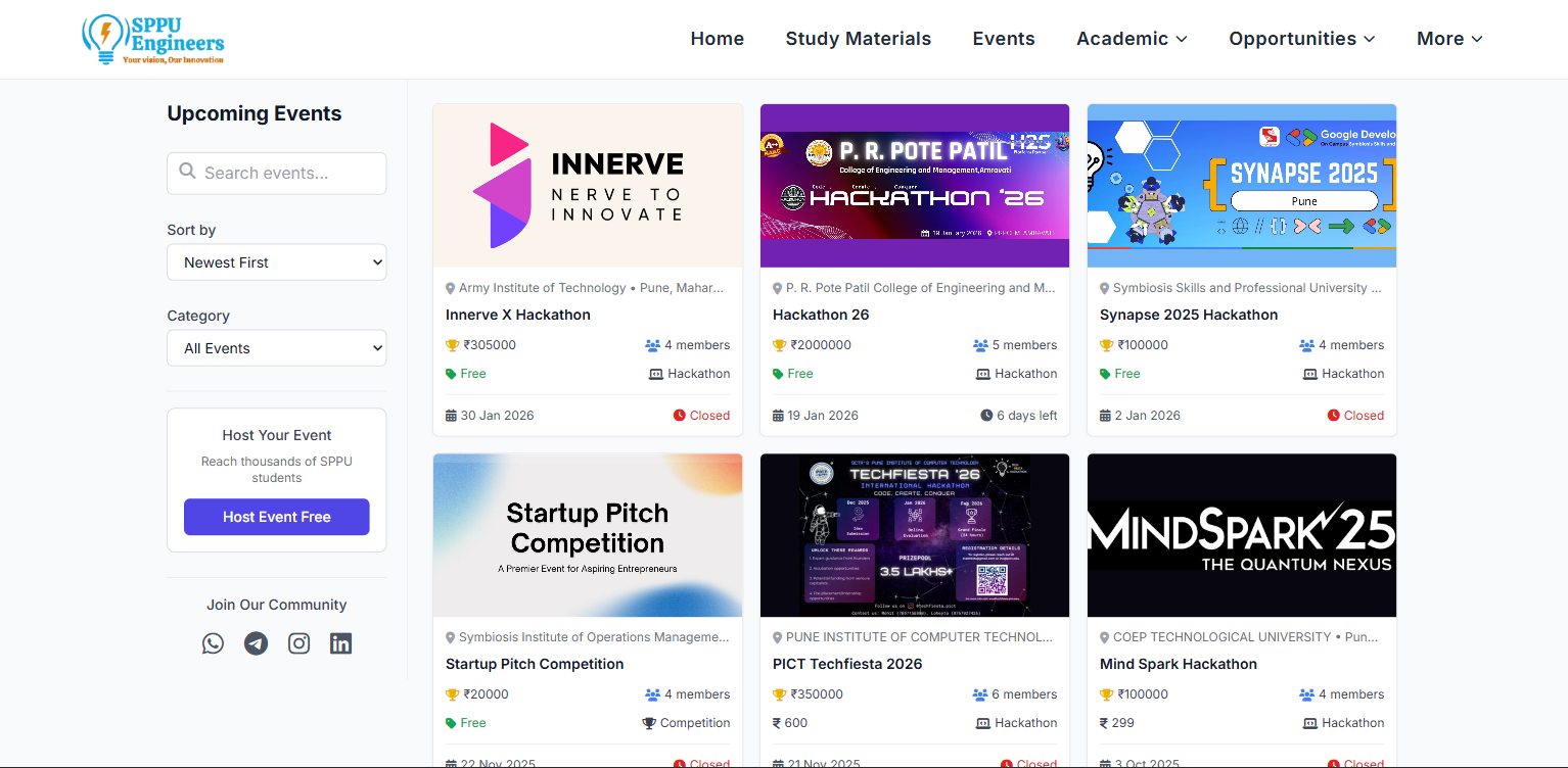 SPPU Engineers Screenshot 2